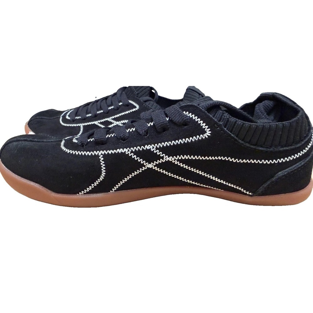 WHITIN Women's Shoes 6.5 Barefoot Pre~Owned Minimalist Blk Gum Sole Wide Toe Box - Picture 2 of 5
